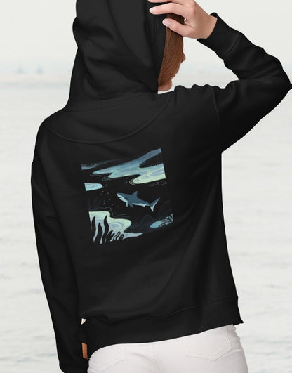 Shark Zip Hoodie — Shark Nightscape