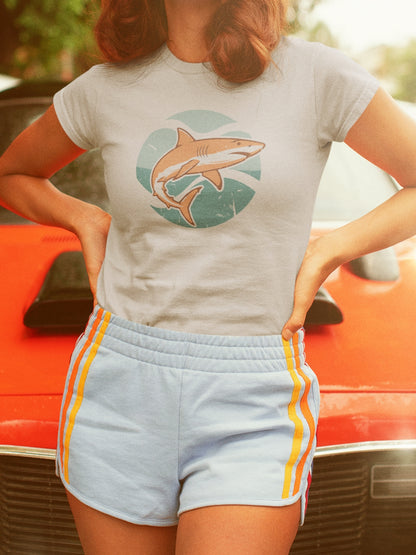 Shark Tee - Retro Orange