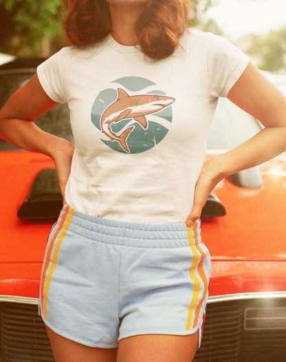 Shark Tee - Retro Orange