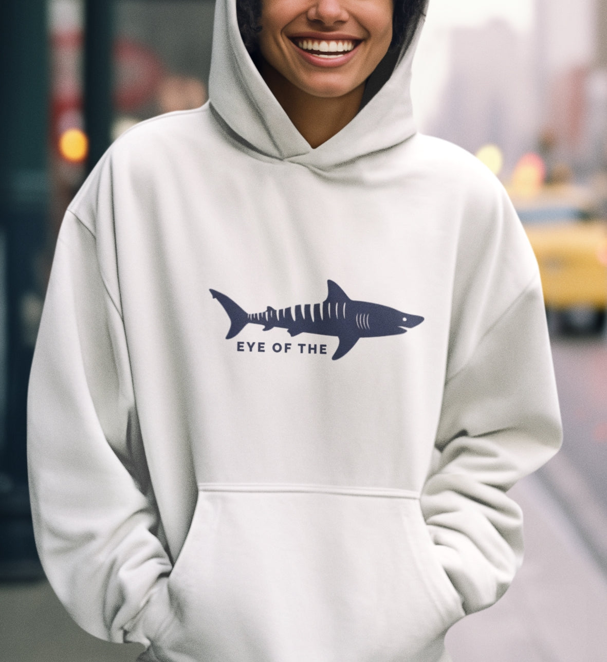Shark Pullover Hoodie - Eye of the Tiger