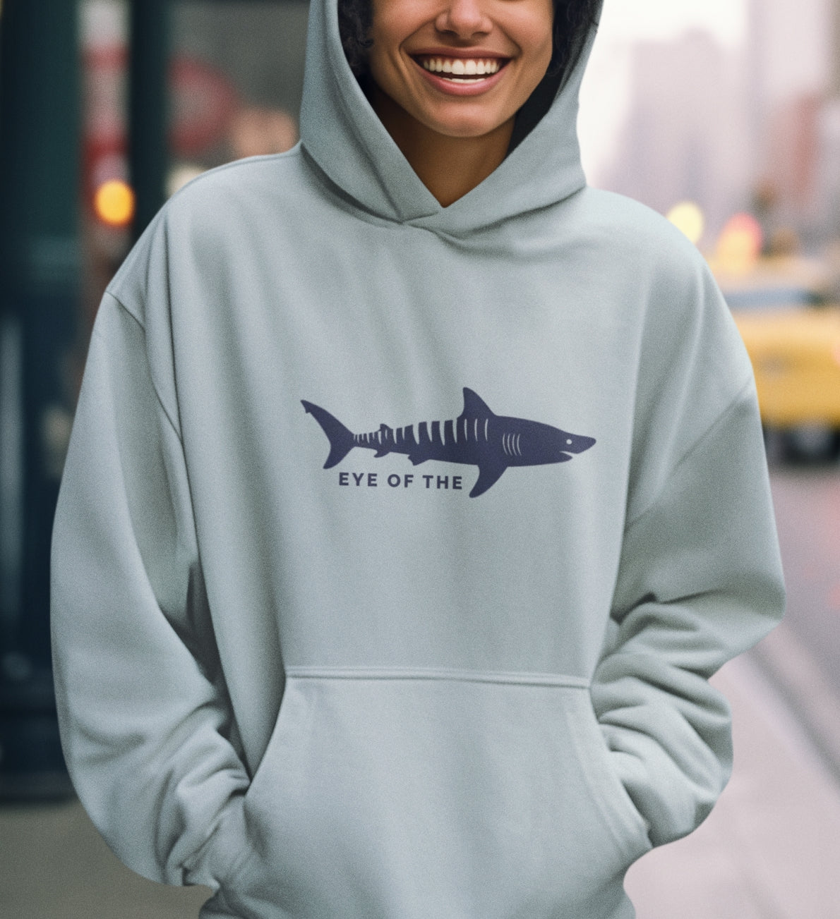 Shark Pullover Hoodie - Eye of the Tiger