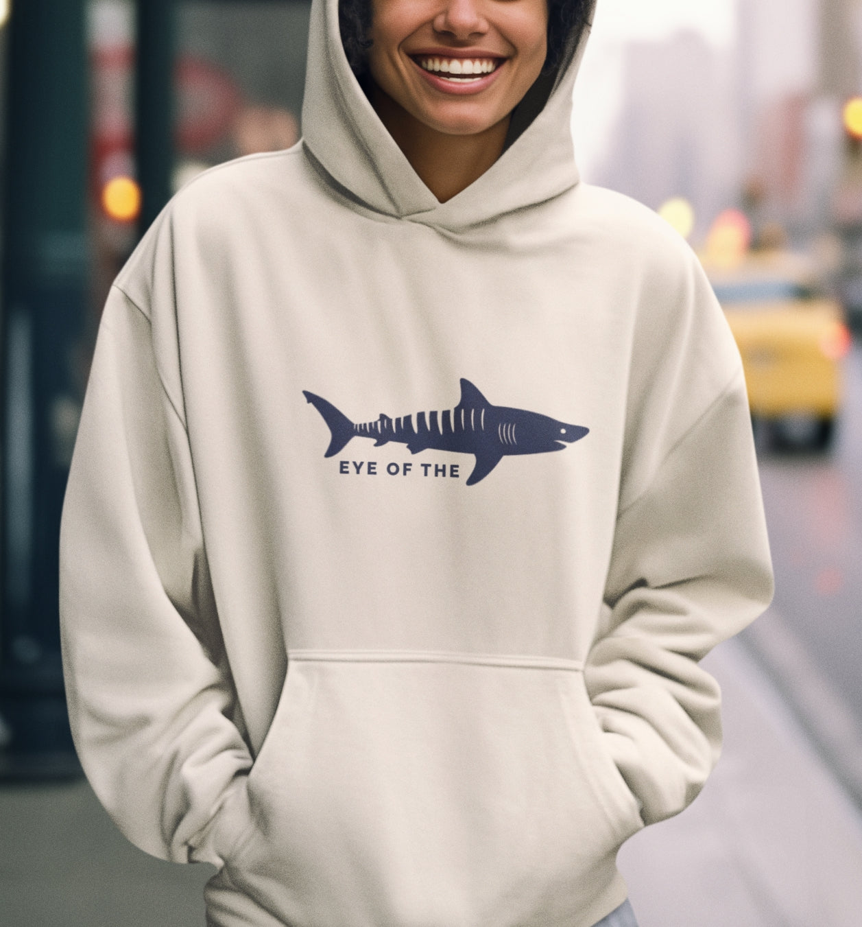 Shark Pullover Hoodie - Eye of the Tiger