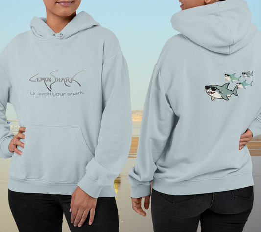 Sharky Pullover Hoodie - Sharky School (Logo on Front)