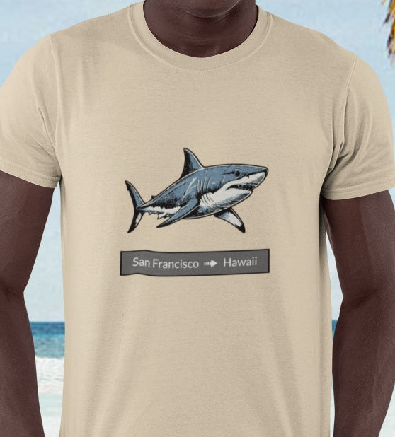 Shark Tee - San Francisco to Hawaii