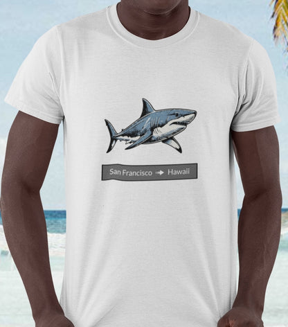 Shark Tee - San Francisco to Hawaii