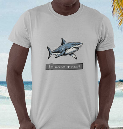 Shark Tee - San Francisco to Hawaii