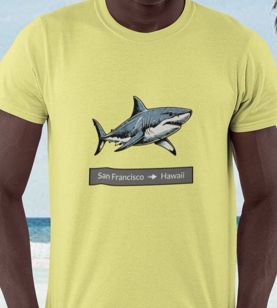 Shark Tee - San Francisco to Hawaii