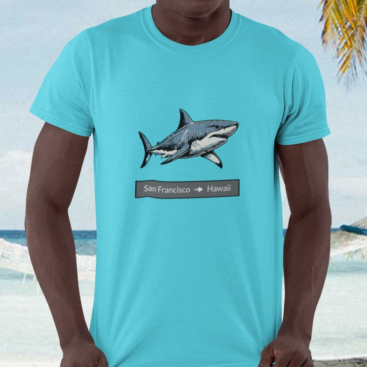 Shark Tee - San Francisco to Hawaii