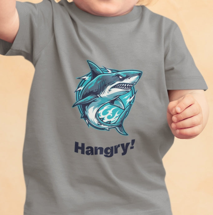 Shark Baby Tee - "Hangry!"
