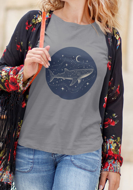 Shark Tee - Whale Shark Moon & Stars