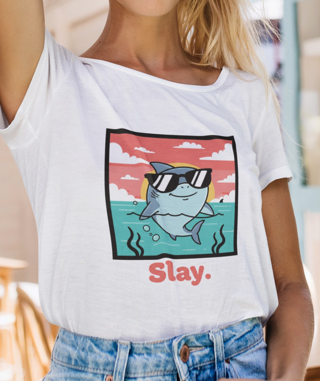Shark Tee - "Slay"