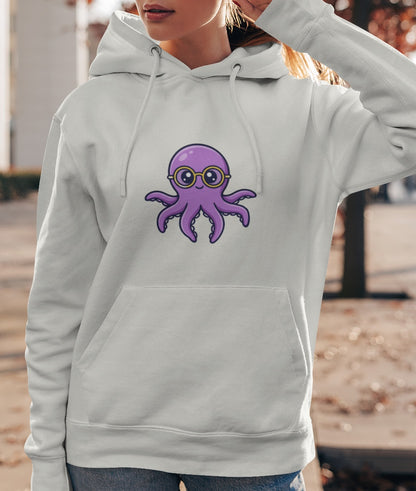 Octopus Pullover Hoodie - Happy