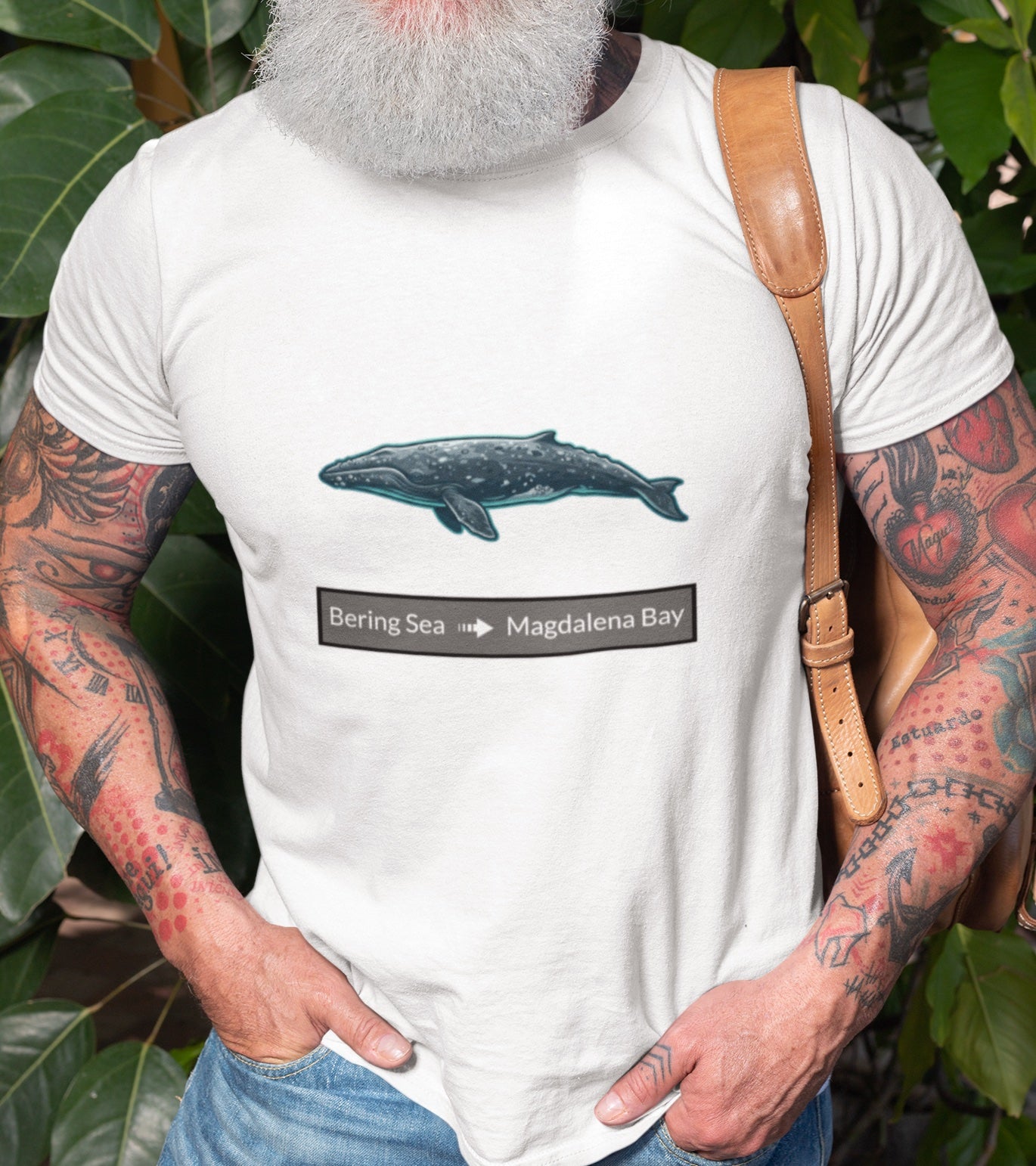 Gray Whale Tee - Migration "Bering Sea to Magdalena Bay"