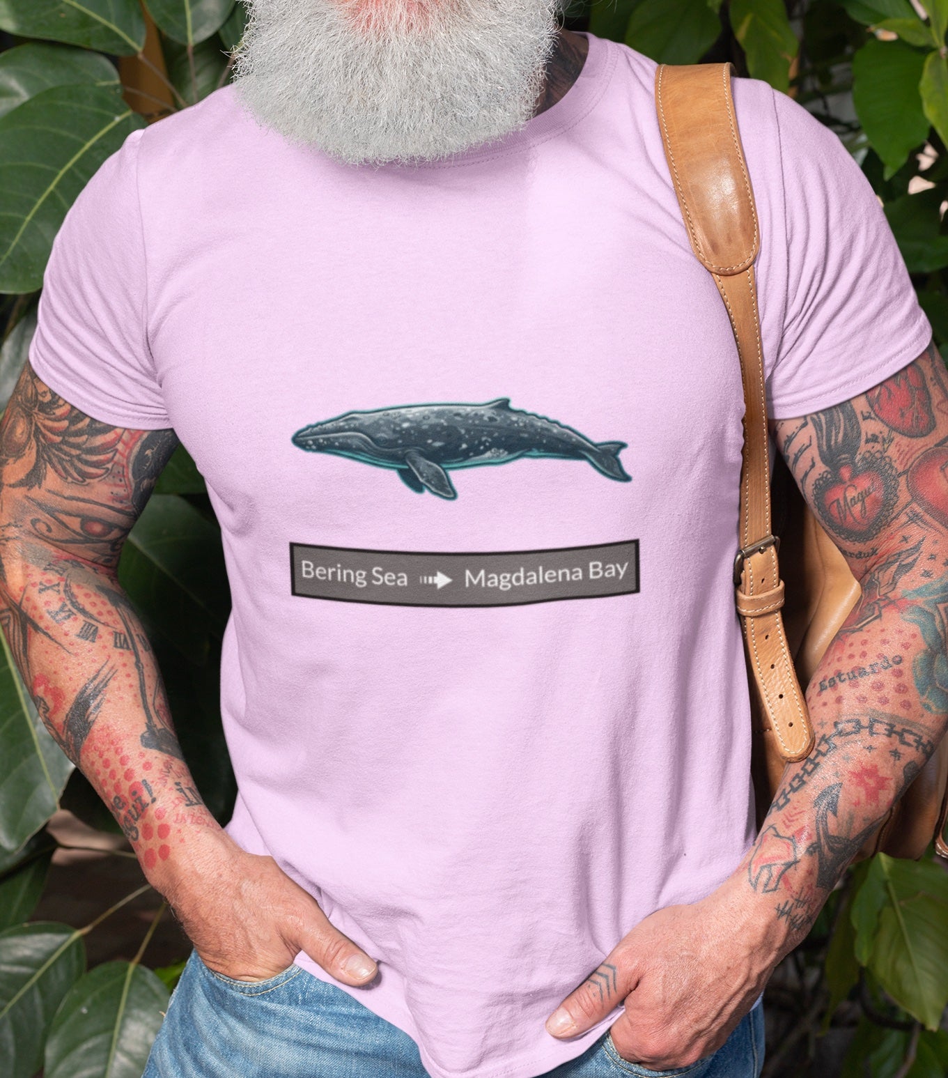 Gray Whale Tee - Migration "Bering Sea to Magdalena Bay"