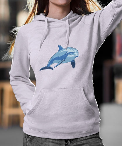Dolphin Pullover Hoodie - Playful