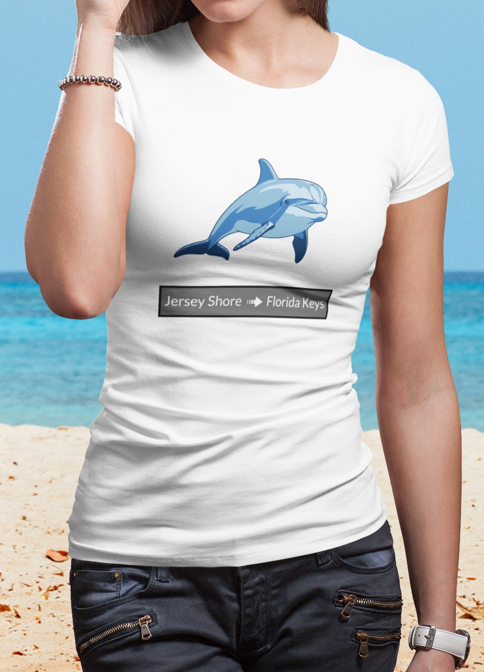 Dolphin Tee - Migration "Jersey Shore to Florida Keys"