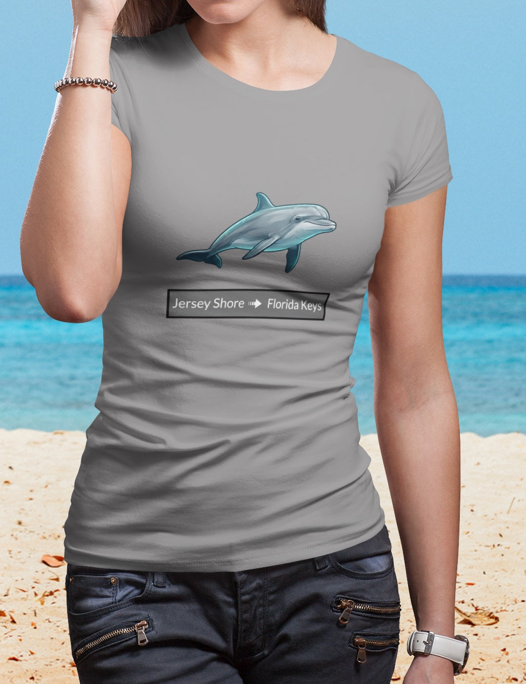 Dolphin Tee - Migration "Jersey Shore to Florida Keys"