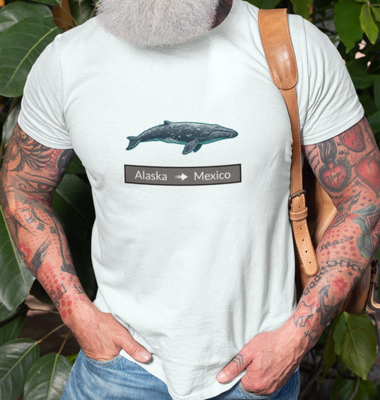Gray Whale Tee - Migration "Alaska to Mexico"