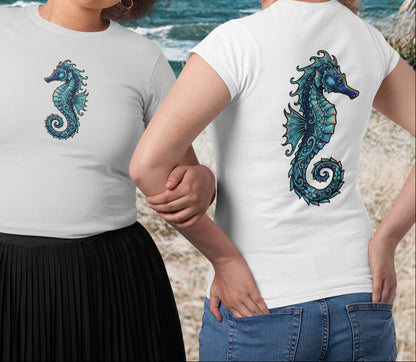 Seahorse Tee - Front & Back Image "Sea Dragon"