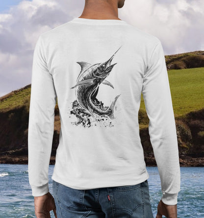 Rash Guard – Marlin Club (Back Image, Front Text)