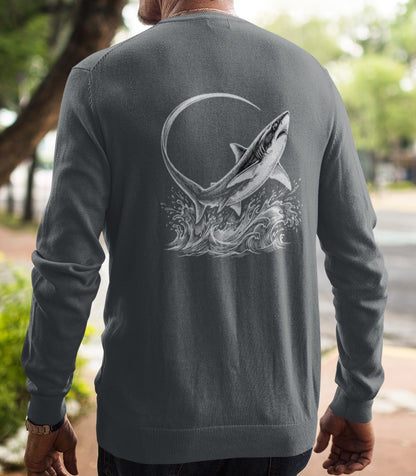 Rash Guard — Thresher Club (Back Image, Front Text)
