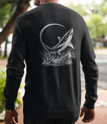 Rash Guard — Thresher Club (Back Image, Front Text)