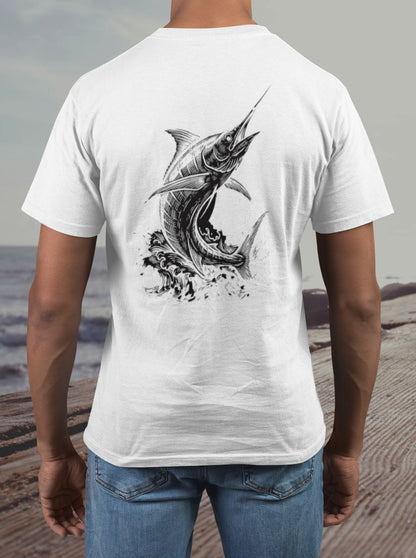 Marlin Club Tee - Leap (Back Image, Front Logo)