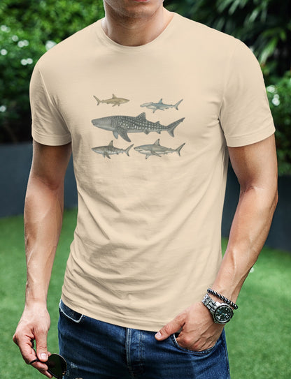 Shark Tee - Ocean's Five (Logo on Back)