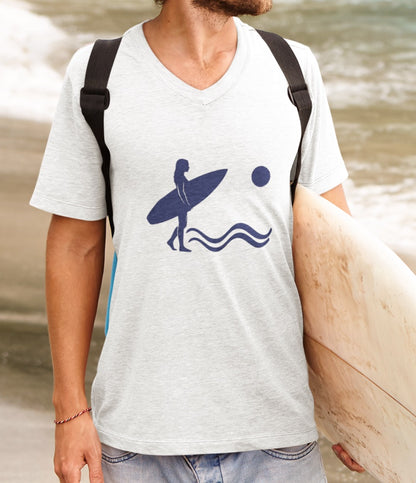 •V• Surfer V-Neck Tee - Silhouette