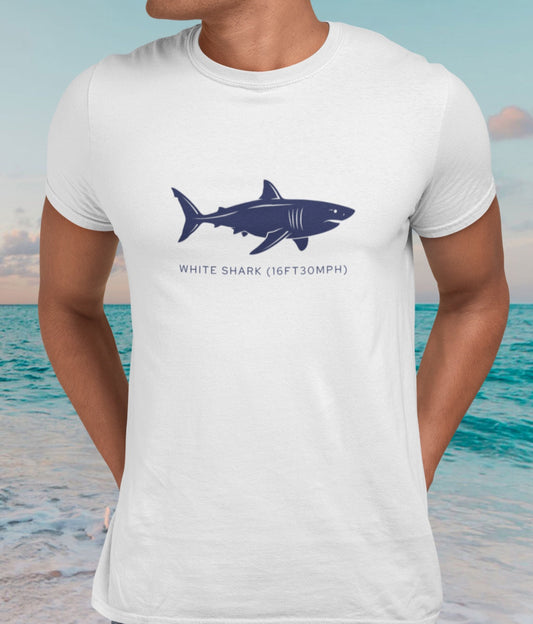 Shark Tee - Great White "Stats"