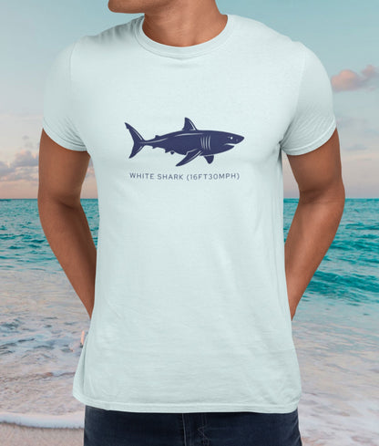 Shark Tee - Great White "Stats"