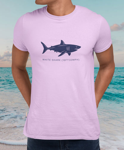 Shark Tee - Great White "Stats"