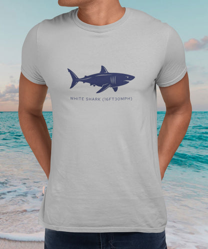 Shark Tee - Great White "Stats"