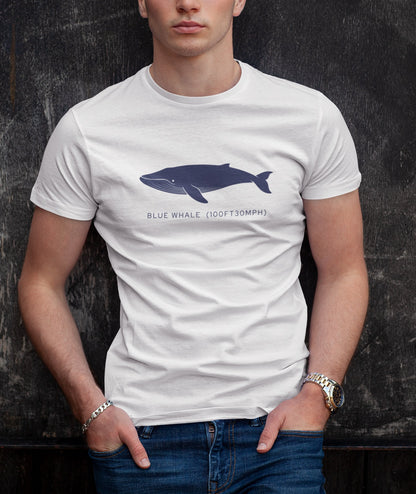 Blue Whale Tee - "Stats"