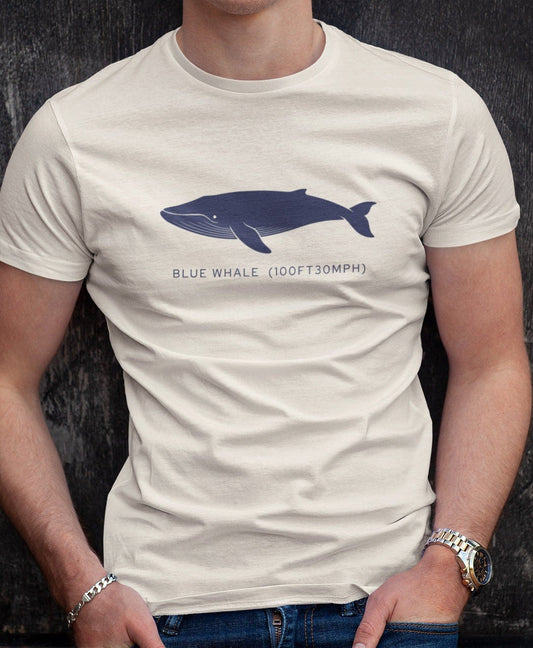 Blue Whale Tee - "Stats"
