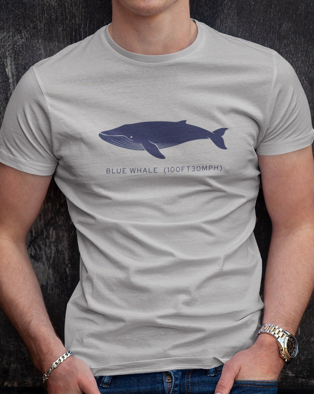 Blue Whale Tee - "Stats"