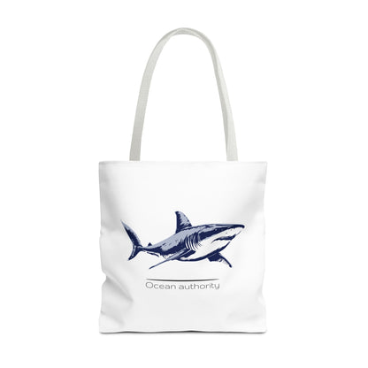 Shark Tote Bag — 'Ocean Authority' & 'Unleash Your Shark' Printed Tote