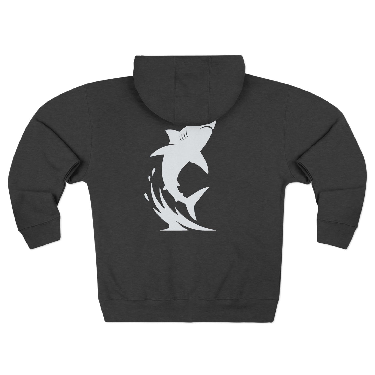 Shark Zip Hoodie - Breach White