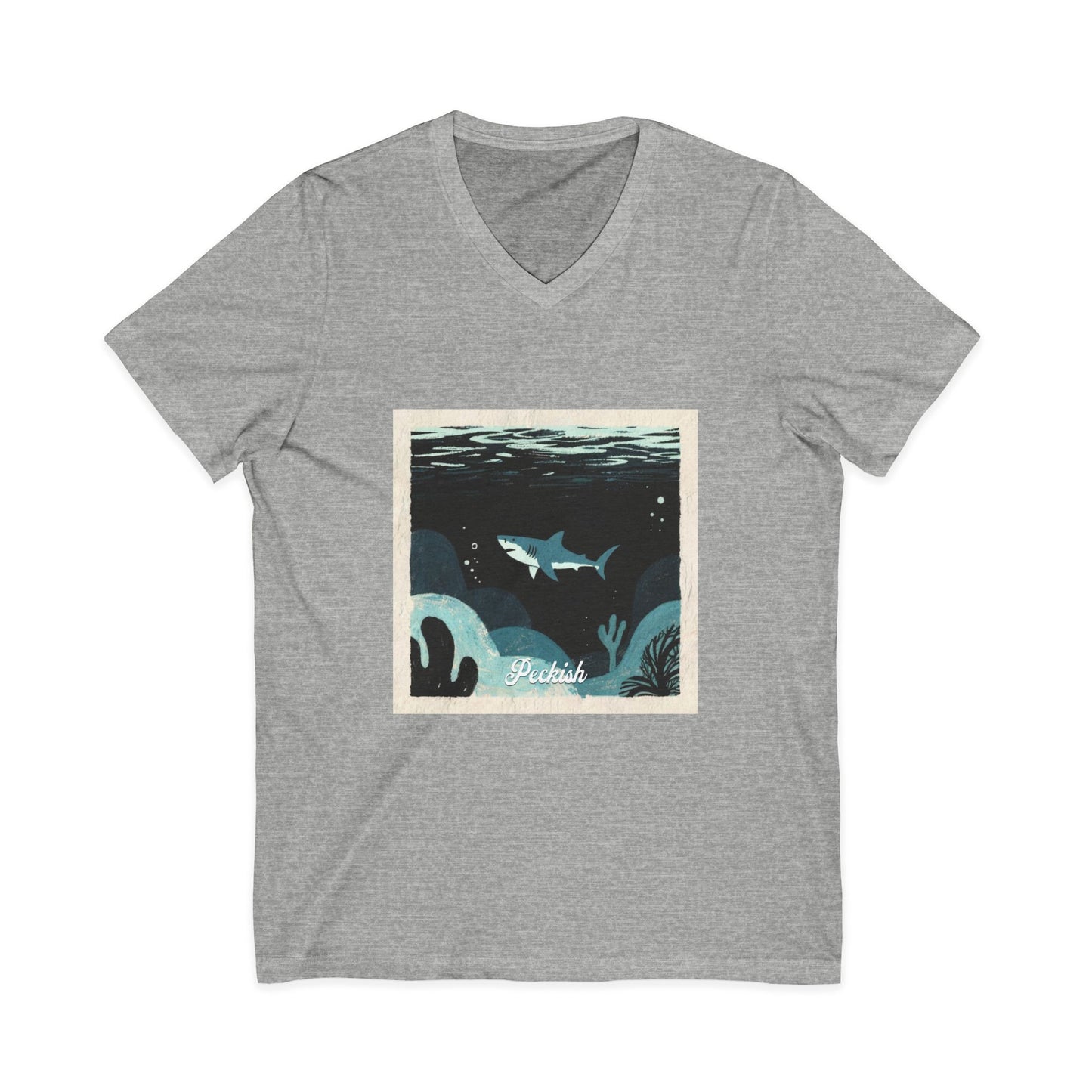 •V• Shark V-Neck Tee - Peckish
