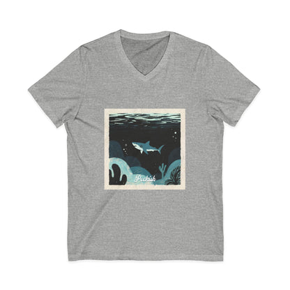 •V• Shark V-Neck Tee - Peckish