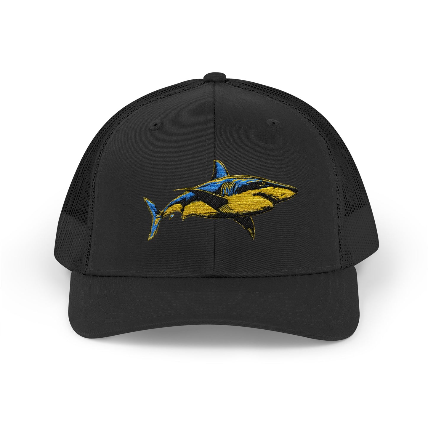 Great White Shark Embroidered Snapback Cap