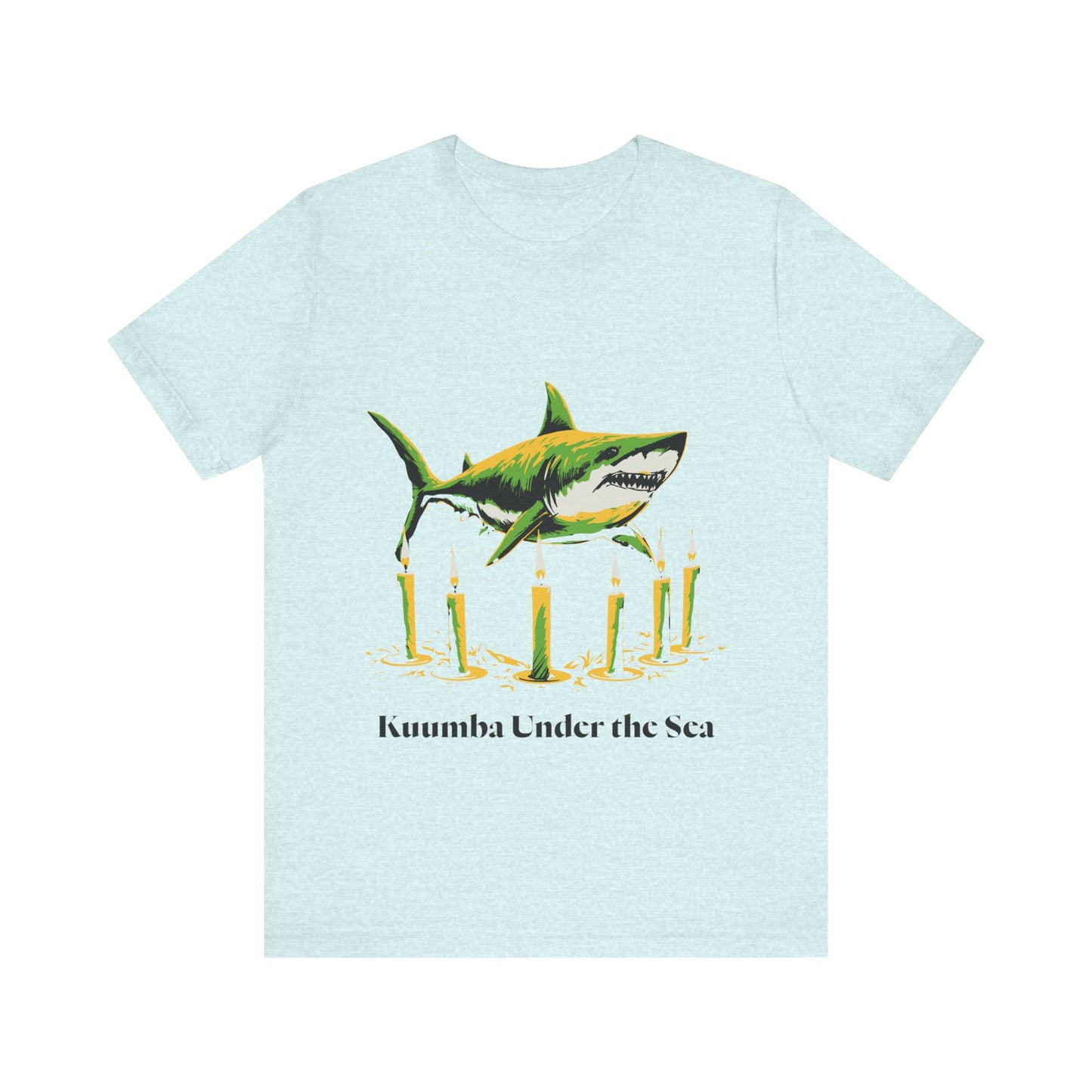 Kwanzaa Shark Tee - Kuumba Under the Sea Graphic Unisex Jersey Tee