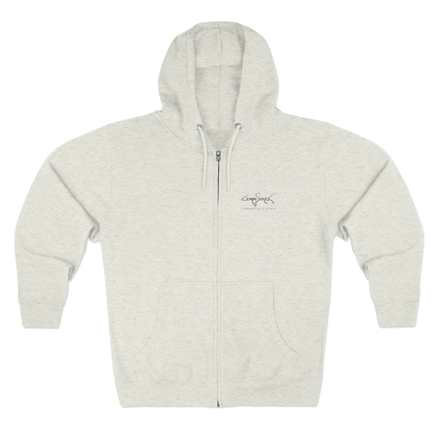 Great White Shark "Ocean authority" Graphic Unisex Comfort Zip Hoodie