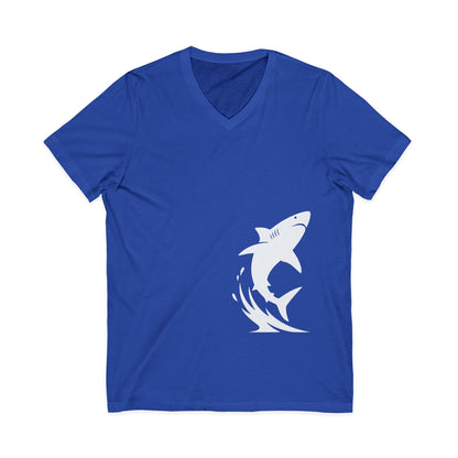 •V• Shark V-Neck Tee - Breach White