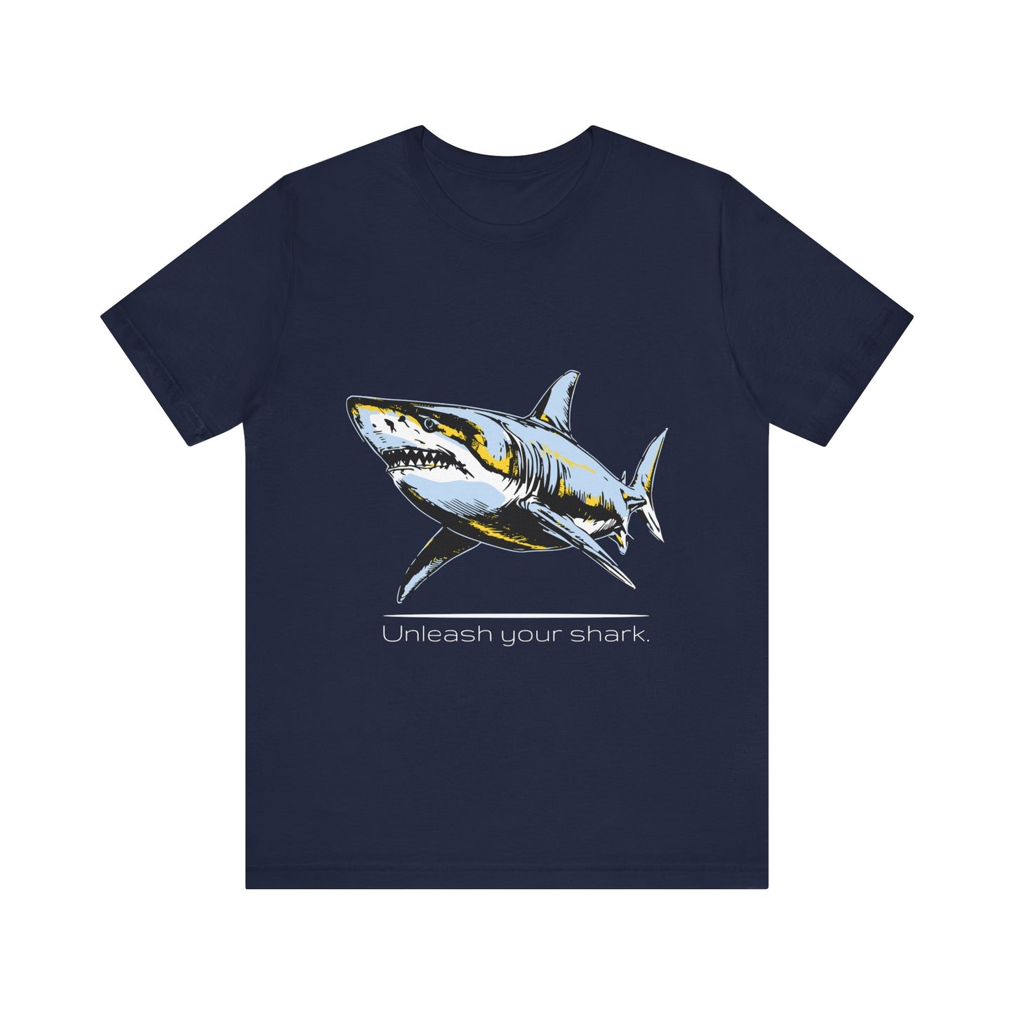 Great White Shark Ultimate "Unleash your shark" Graphic Unisex Jersey Tee