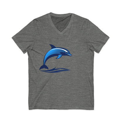 •V• Dolphin V-Neck Tee - Wave