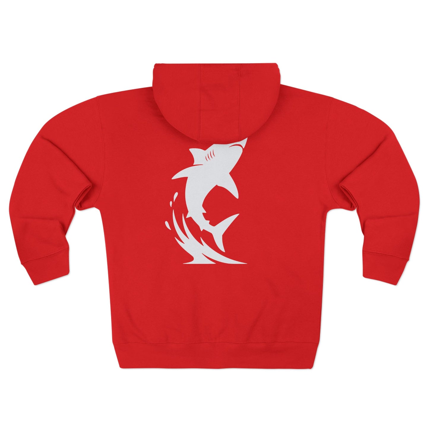 Shark Zip Hoodie - Breach White