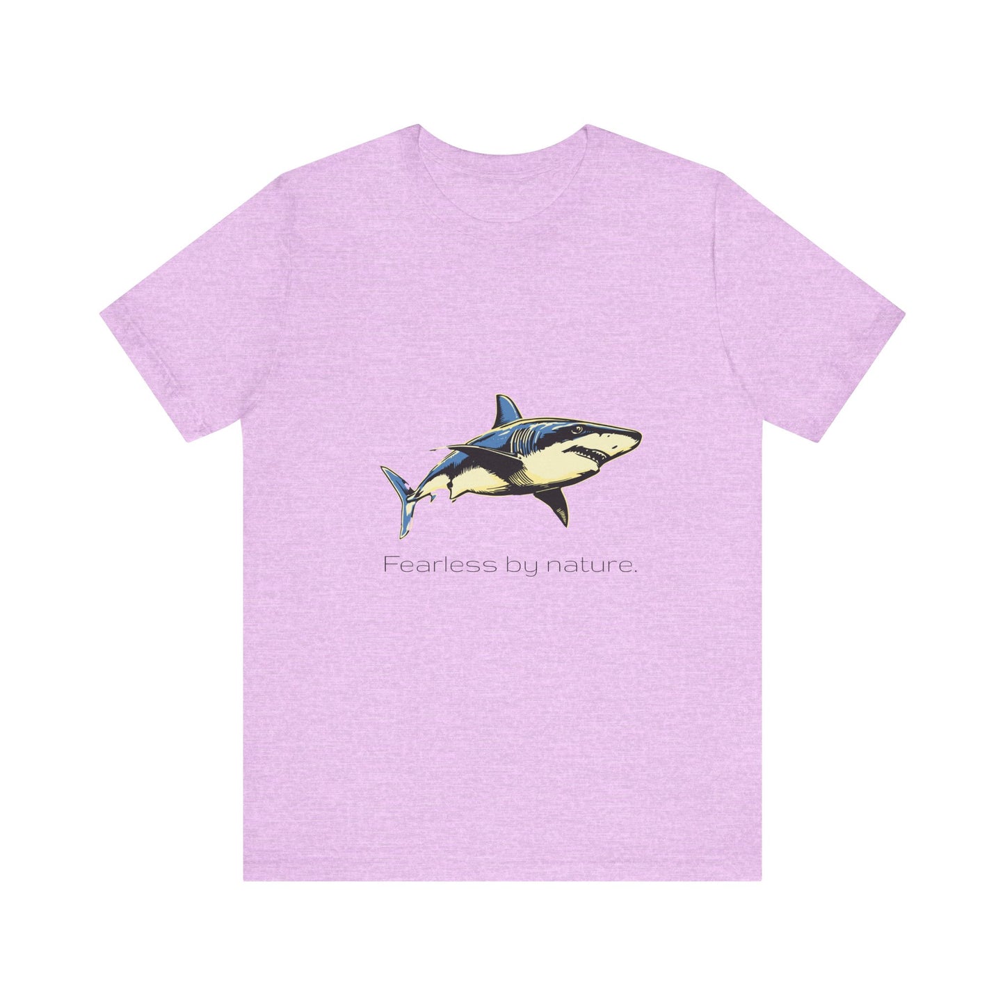 Great White Shark "Fearless by nature" Graphic Unisex Jersey Tee