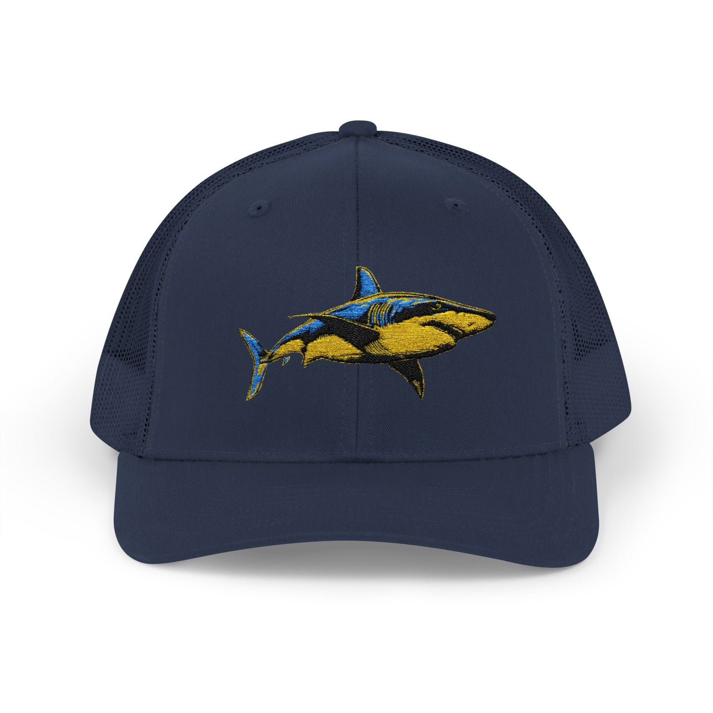 Great White Shark Embroidered Snapback Cap