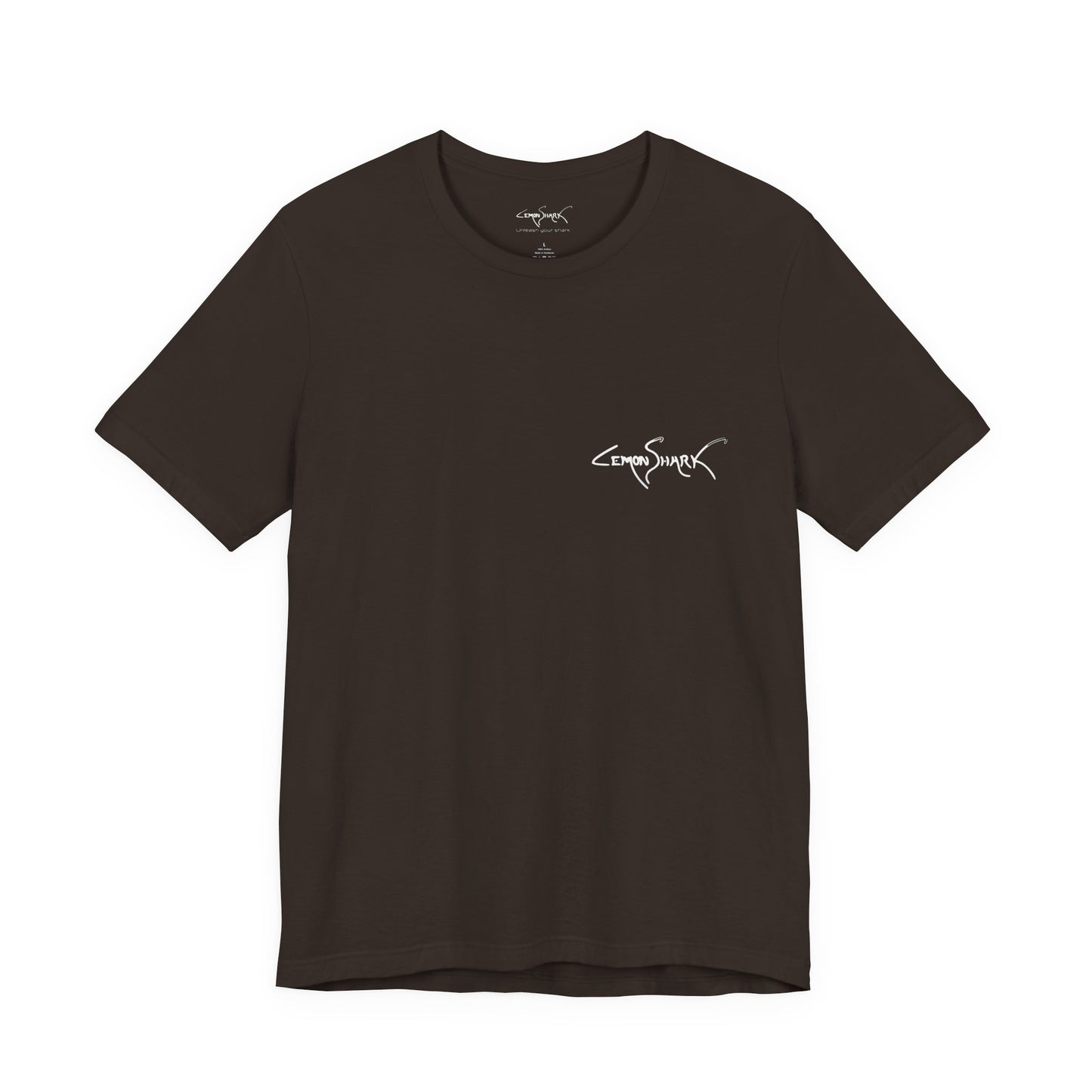 Dolphin Woodblock Tee - Wave (Back Image, Front Logo)